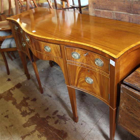 Reproduction serpentine front sideboard